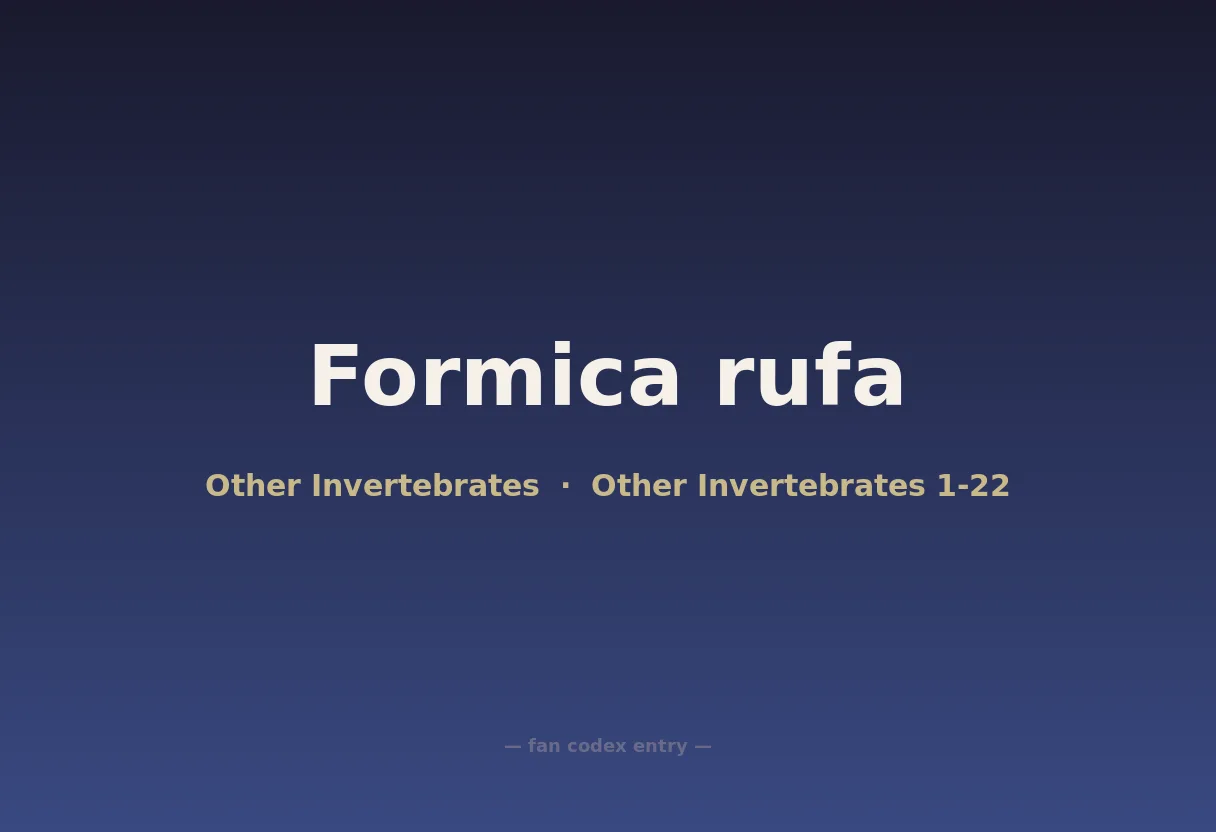 Formica rufa
