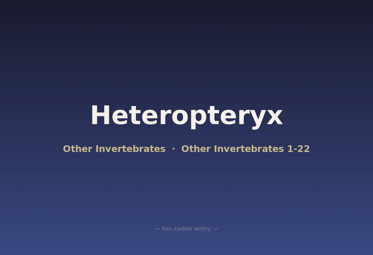 Heteropteryx